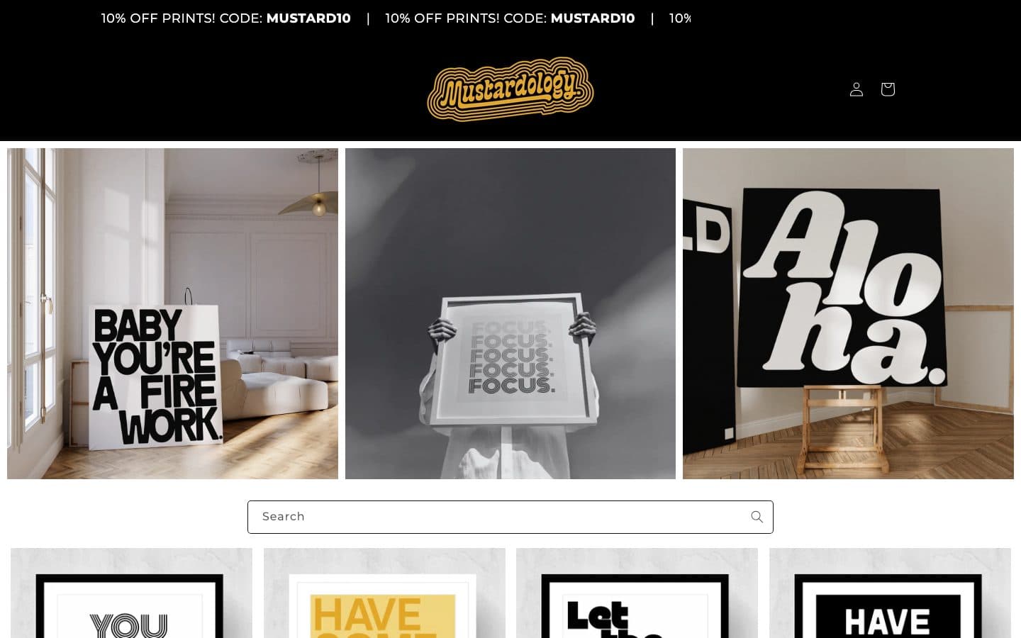 Mustardology word art prints and typography