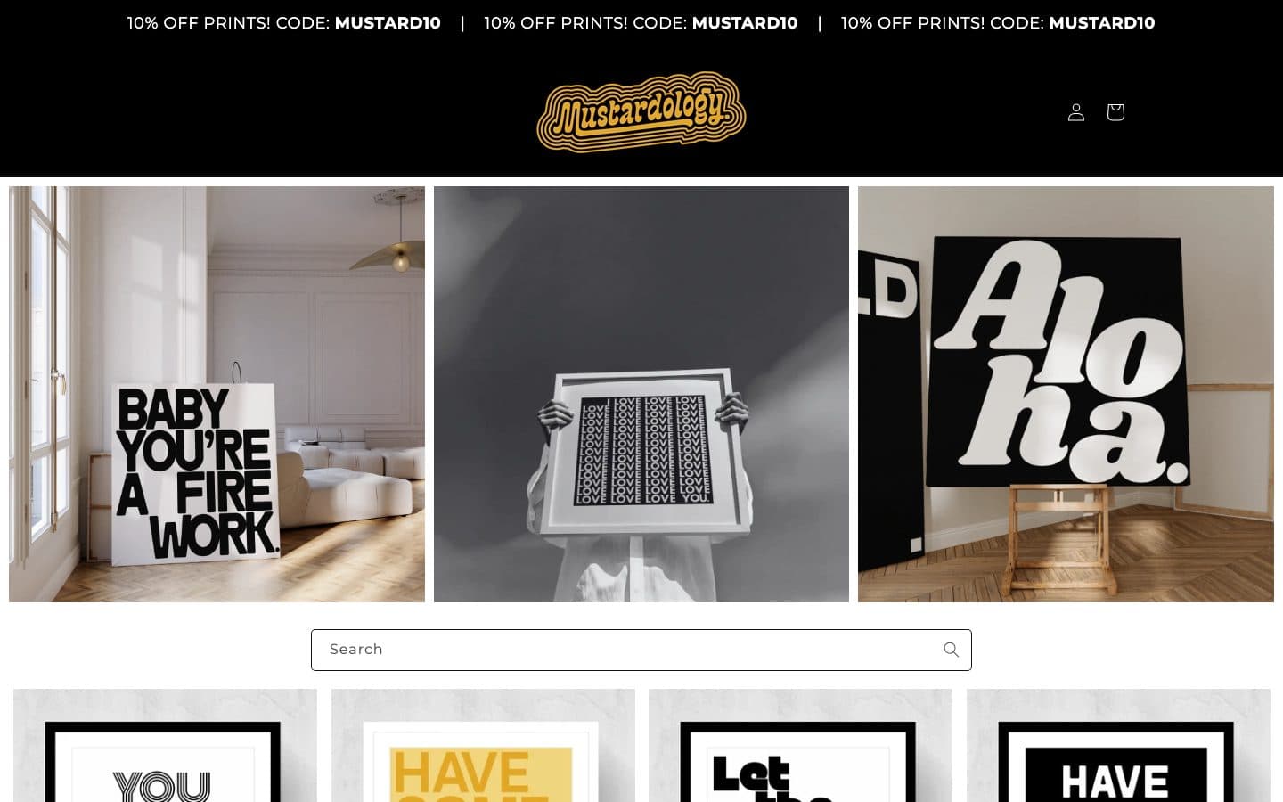 Mustardology word art prints and typography